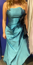 Load image into Gallery viewer, Tomasz Starzewski blue silk gown