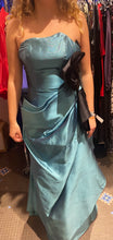 Load image into Gallery viewer, Tomasz Starzewski blue silk gown