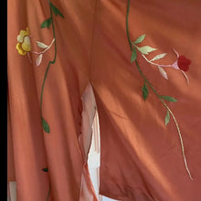 Load image into Gallery viewer, Long satin tan kimono