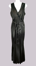 Load image into Gallery viewer, Black silk embroidered Gown