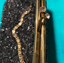 Load image into Gallery viewer, Vintage black beaded bag