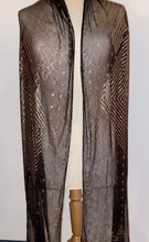 Load image into Gallery viewer, Egyptian Azute black 20's shawl