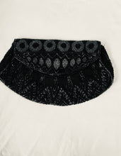Load image into Gallery viewer, Vintage Black beaded evening purse
