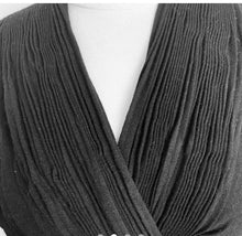 Load image into Gallery viewer, Huppert black ballerina vintage wool top
