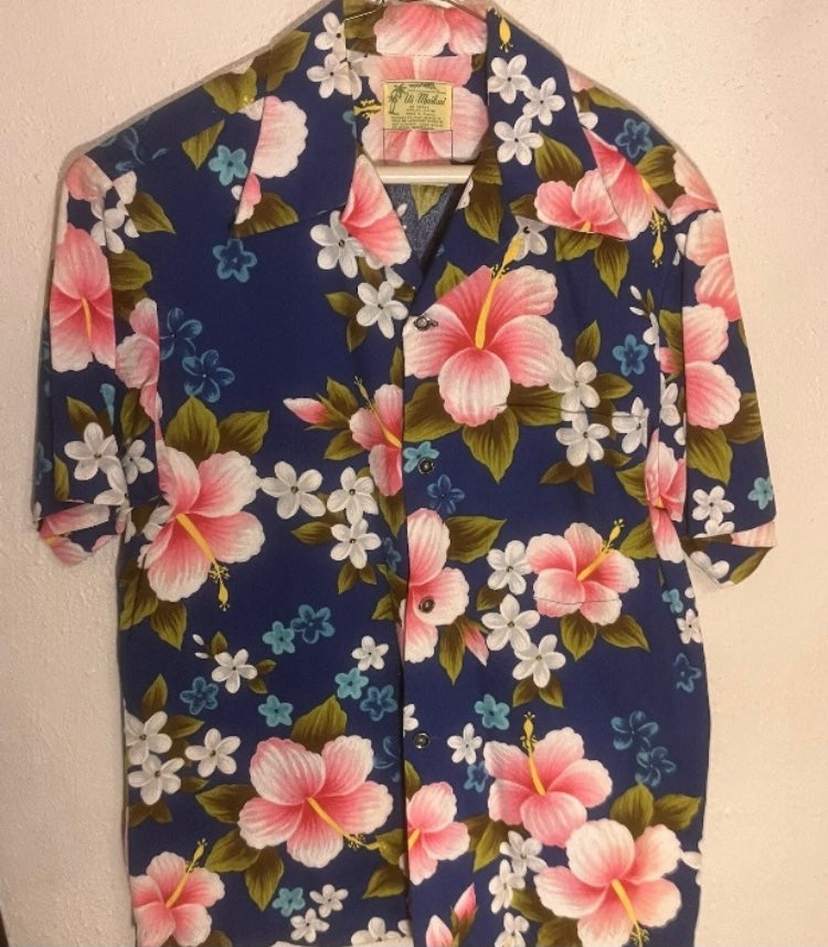Ui Maikai Hawaiian barkcloth shirt