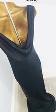 Load image into Gallery viewer, Ghost black low cowl backed gown
