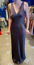 Load image into Gallery viewer, Grey satin Ghost bias cut gown

