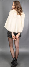Load image into Gallery viewer, Cream mink cape

