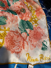 Load image into Gallery viewer, Nina Ricci silk hand rolled scarf
