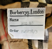 Load image into Gallery viewer, Burberrys man’s vintage trench coat 48” reg
