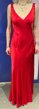 Load image into Gallery viewer, Red bias cut Ghost gown
