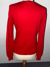 Load image into Gallery viewer, Ellen Tracey Red cashmere cardy.
