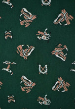 Load image into Gallery viewer, Dark green horse theme cravat
