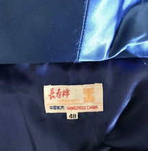 Load image into Gallery viewer, Brocade blue dressing gown
