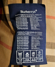 Load image into Gallery viewer, Burberrys man’s 46” reg vintage  trench coat
