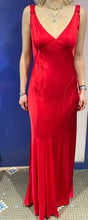 Load image into Gallery viewer, Red bias cut Ghost gown
