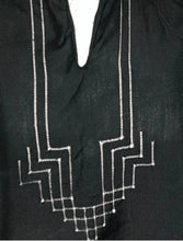 Load image into Gallery viewer, Vintage silk black blouse
