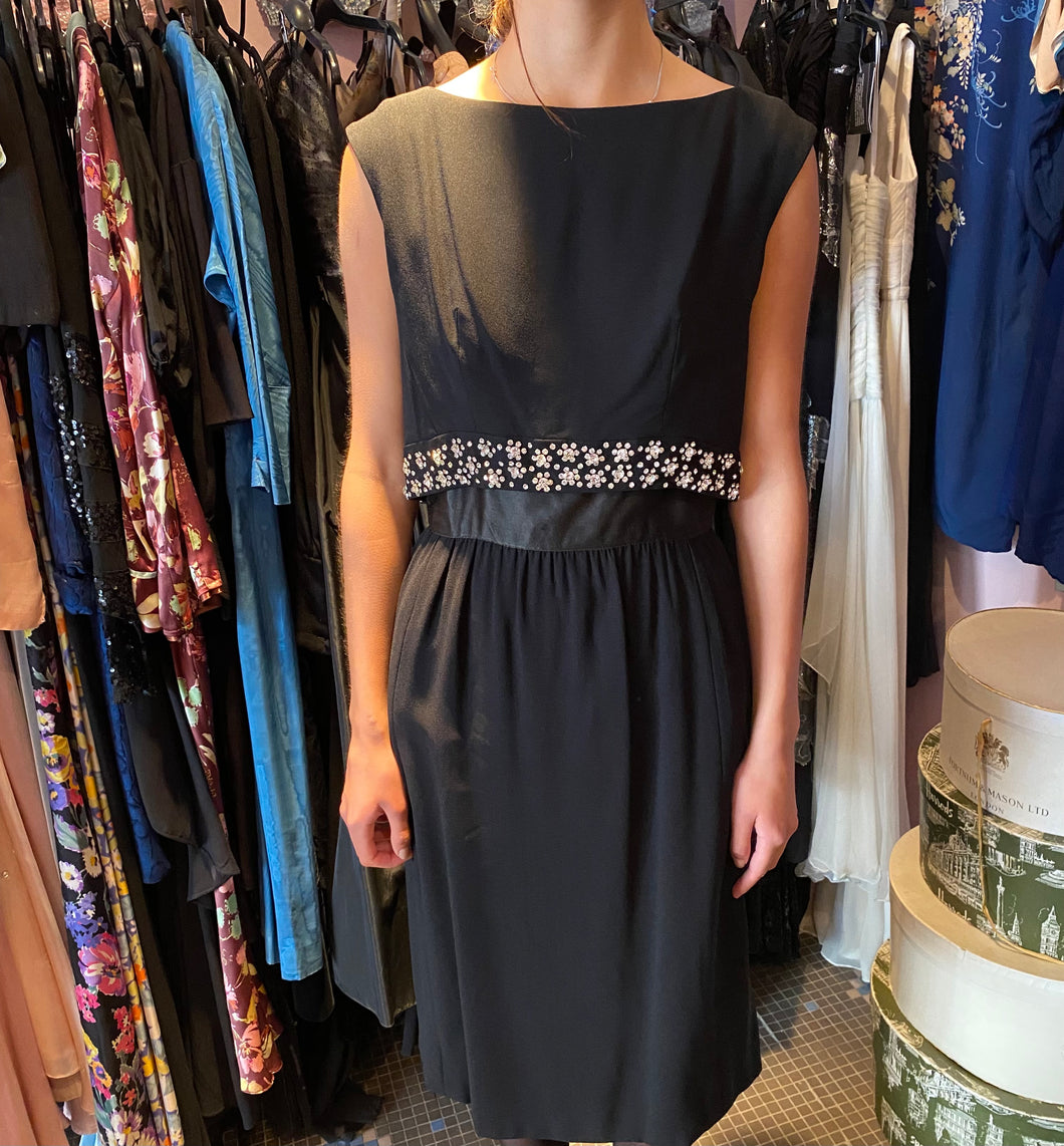 60's cocktail diamanté trim LBD