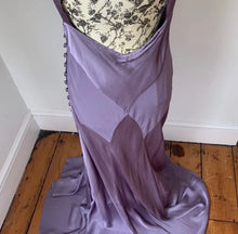 Load image into Gallery viewer, Ghost mauve satin bias cut gown

