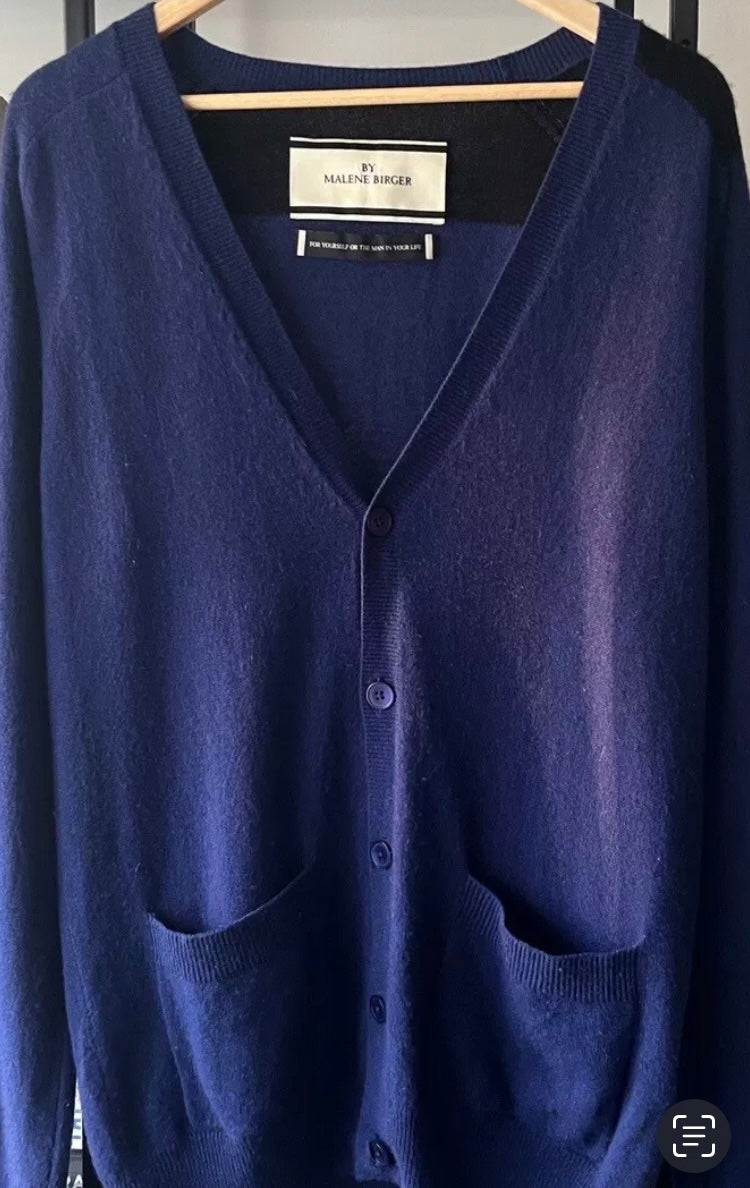 Marlene Berger boyfriend cashmere cardigan