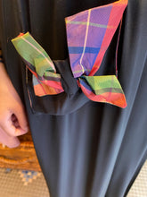 Load image into Gallery viewer, 40’s black taffetta edged gown

