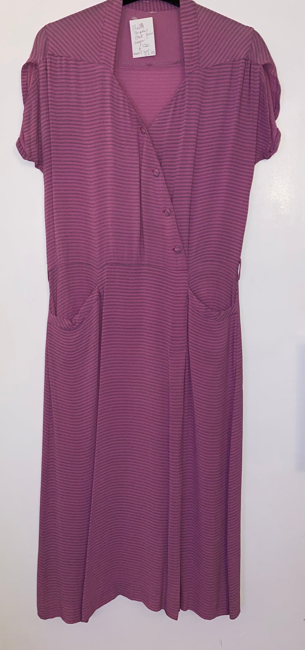 40's lilac crepe frock