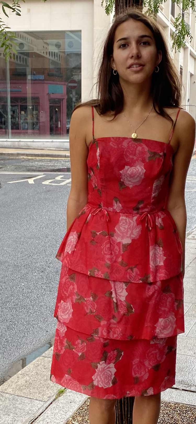 Wendy 60's tiered peplum frock