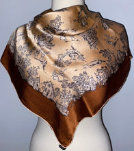 Load image into Gallery viewer, Vintage silk French scarf
