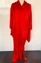 Load image into Gallery viewer, Red pure silk kimono
