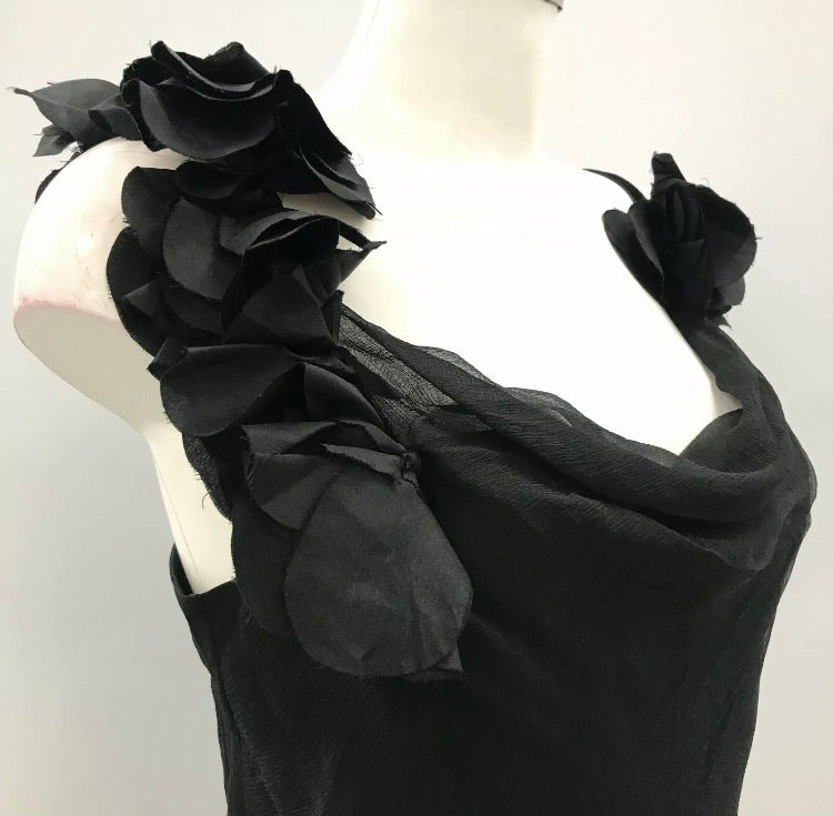 FWM black bias cut silk 14