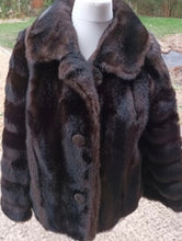 Load image into Gallery viewer, Tissavel faux fur evening jacket
