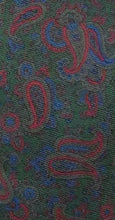 Load image into Gallery viewer, Faconnable green silk paisley tie
