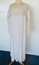 Load image into Gallery viewer, Victorian white cotton crochet nighty
