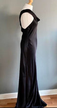 Load image into Gallery viewer, Ghost black bias cut gown
