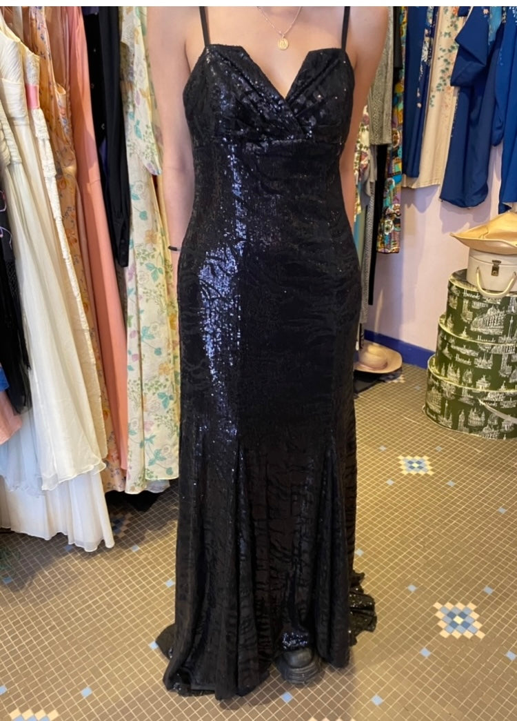 Fishtail sequin gown