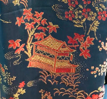 Load image into Gallery viewer, Brocade blue dressing gown
