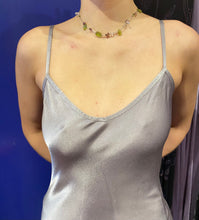 Load image into Gallery viewer, Silver satin Ghost gown
