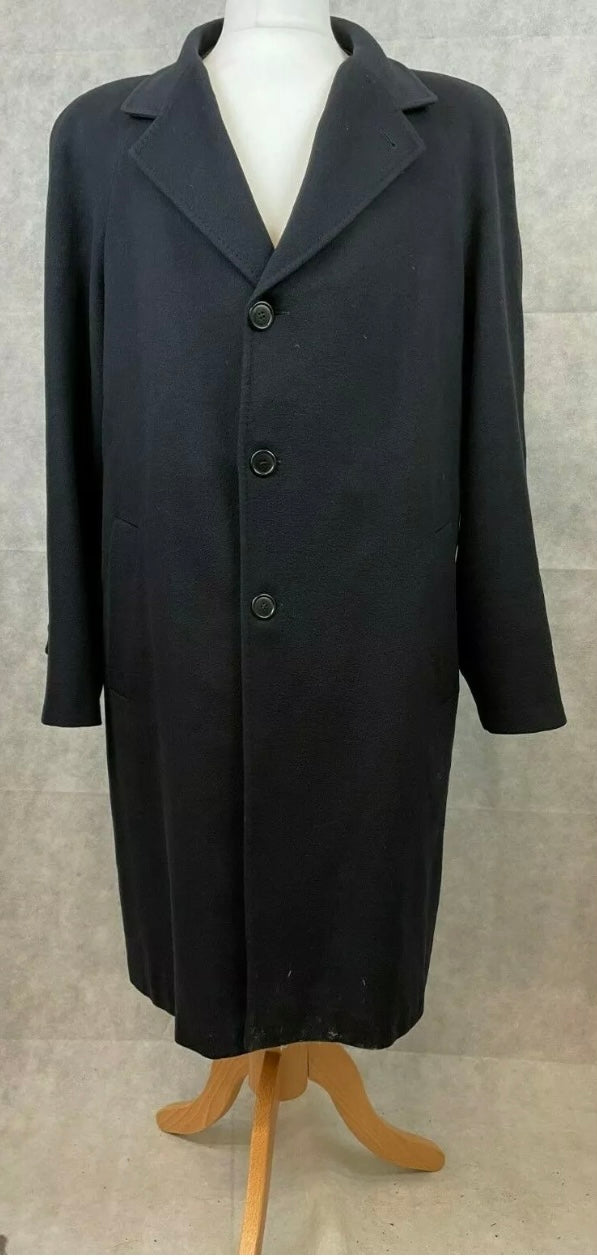 Piacenza black cashmere coat