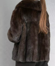 Load image into Gallery viewer, Vintage Saga dark mink jacket
