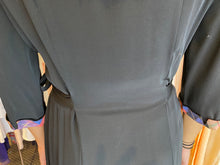 Load image into Gallery viewer, 40’s black taffetta edged gown
