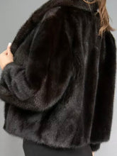Load image into Gallery viewer, Dark brown mink bolero

