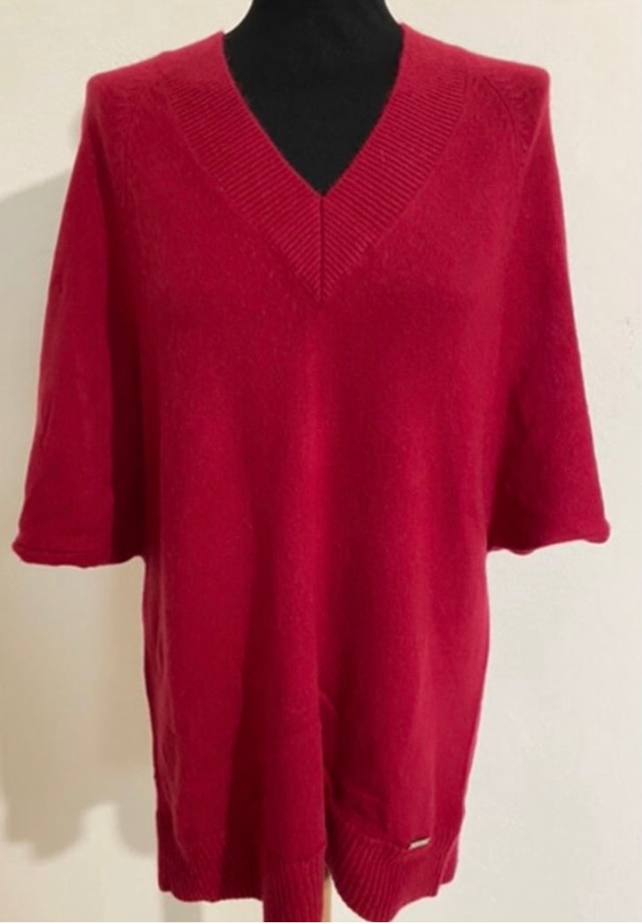 Michael Kors red cashmere tunic