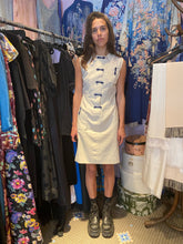 Load image into Gallery viewer, Chinese inspired white toggled dress
