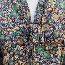 Load image into Gallery viewer, 40’s silk crepe floral frock
