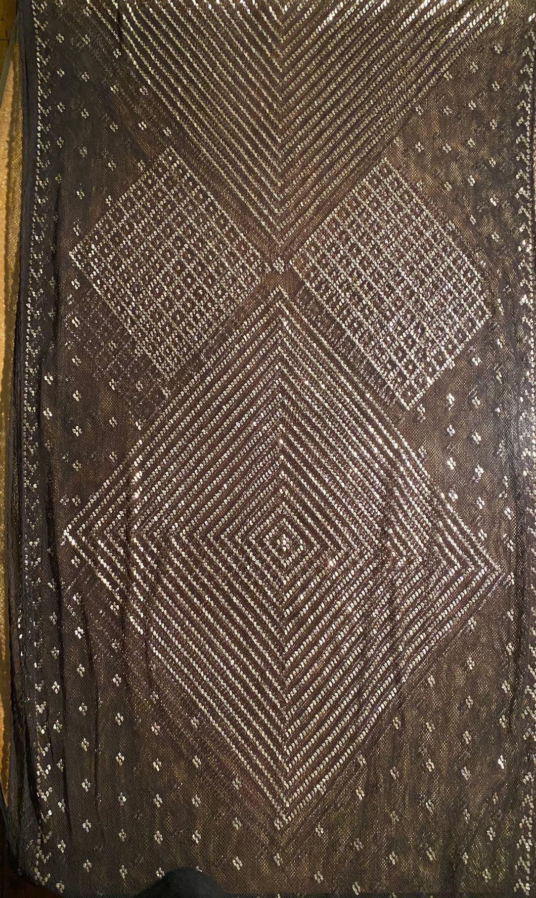 Egyptian Azute black 20's shawl