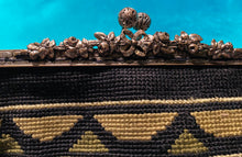 Load image into Gallery viewer, Tapestry vintage floral black bag

