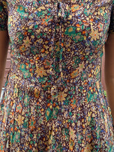 Load image into Gallery viewer, 40’s silk crepe floral frock
