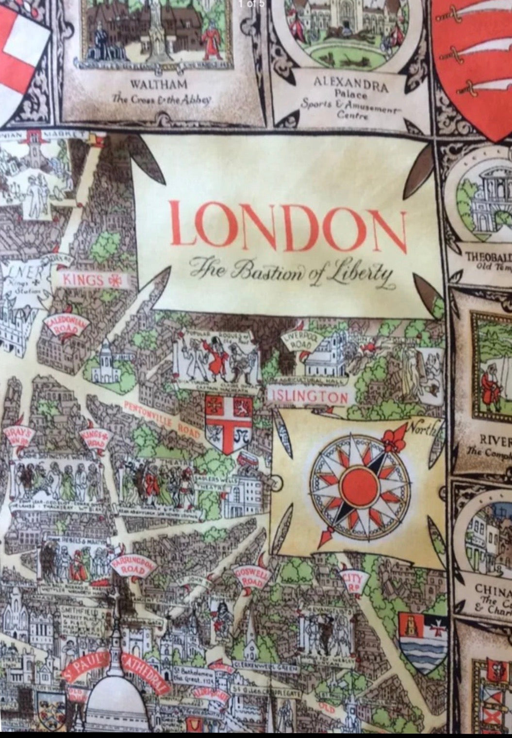 Salterio London - Bastion of Liberty - silk square