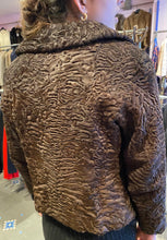Load image into Gallery viewer, Brown astrakhan bolero jacket
