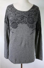 Load image into Gallery viewer, Neiman Marcus NY grey Lacey print cashmere
